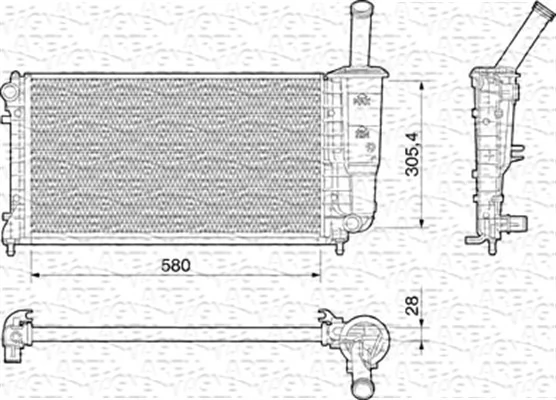 Radiator, engine cooling